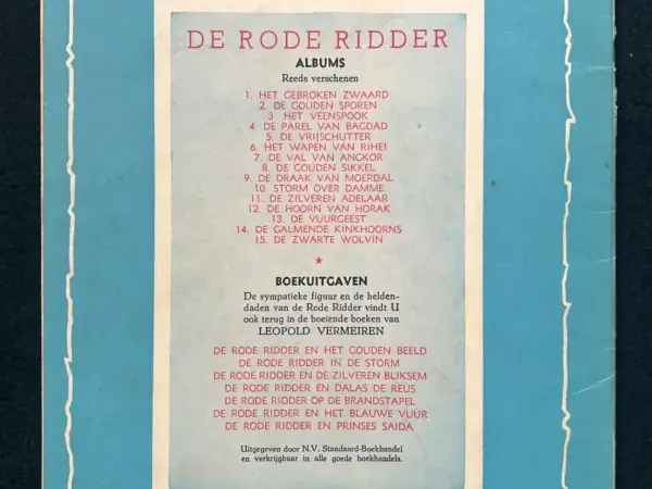 Avontuur De Rode Ridder 13 - De zwarte wolvin (1963)
