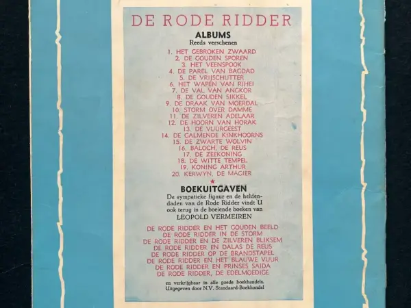 Avontuur De Rode Ridder 20 - Kerwyn, de magiër (1964)