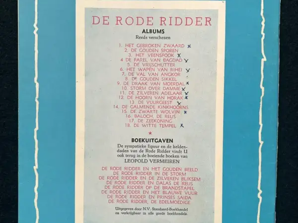 Avontuur De Rode Ridder 18 - De witte tempel (1964)