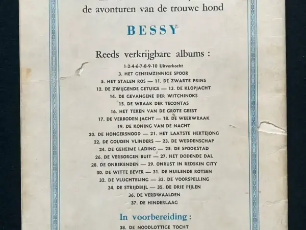 1e drukken SC Bessy 37 - De hinderlaag (1e druk, 1961)