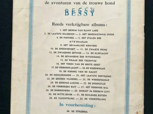 1e drukken SC Bessy 33 - De voorspelling (1960)