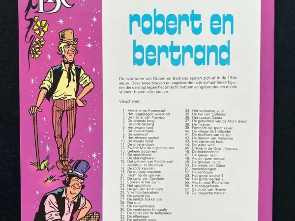 1e drukken SC Robert en Bertrand 58 - De magische handen (1984)