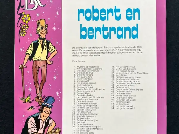 1e drukken SC Robert en Bertrand 53 - Het grote raadsel I (1983)