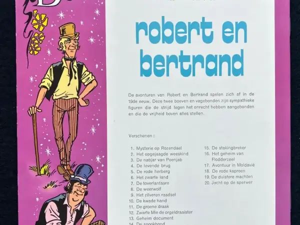 1e drukken SC Robert en Bertrand 20 - Jacht op de Sperwer (1977)