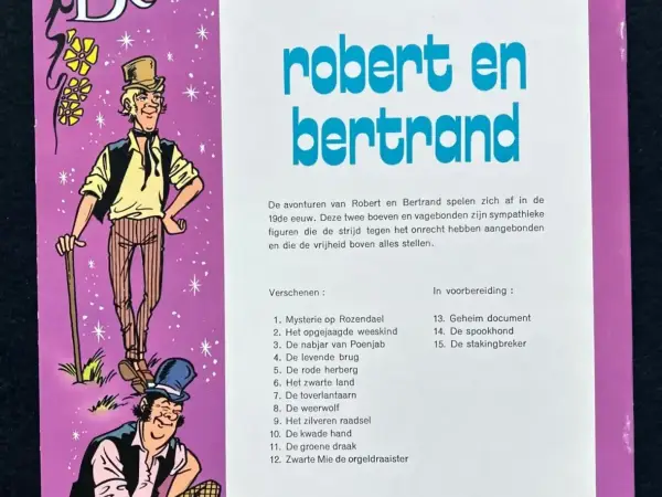 1e drukken SC Robert en Bertrand 12 - Zwarte Mie de orgeldraaister (1975)