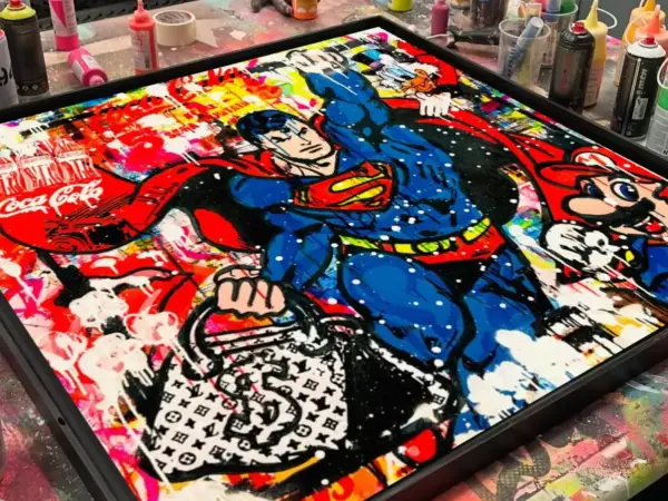 Genummerde / gesigneerde uitgaven Mikko - Superman Monkey Business XL