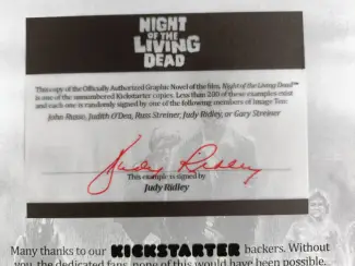 Genummerde / gesigneerde uitgaven Night of the living dead - 50th Anniv.  (Kickstarter signed edit)