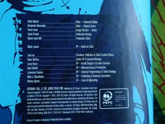 DC Comics Batman, Vol. 3 -  The Joker Year One  HC