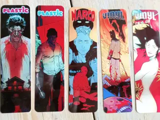 Set van 5 metalen boekleggers  (Narco / Plastic / Vinyl)