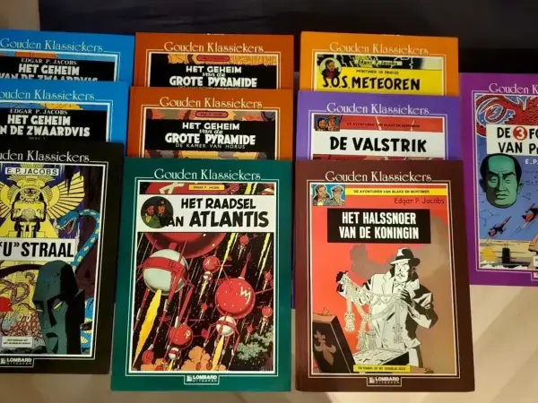 Luxe hardcovers gouden collectie Blake en Mortimer