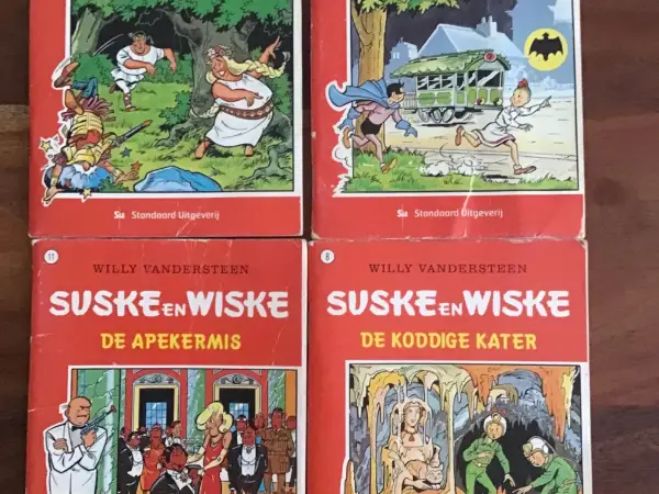 Suske en Wiske mini strips 4 stuks