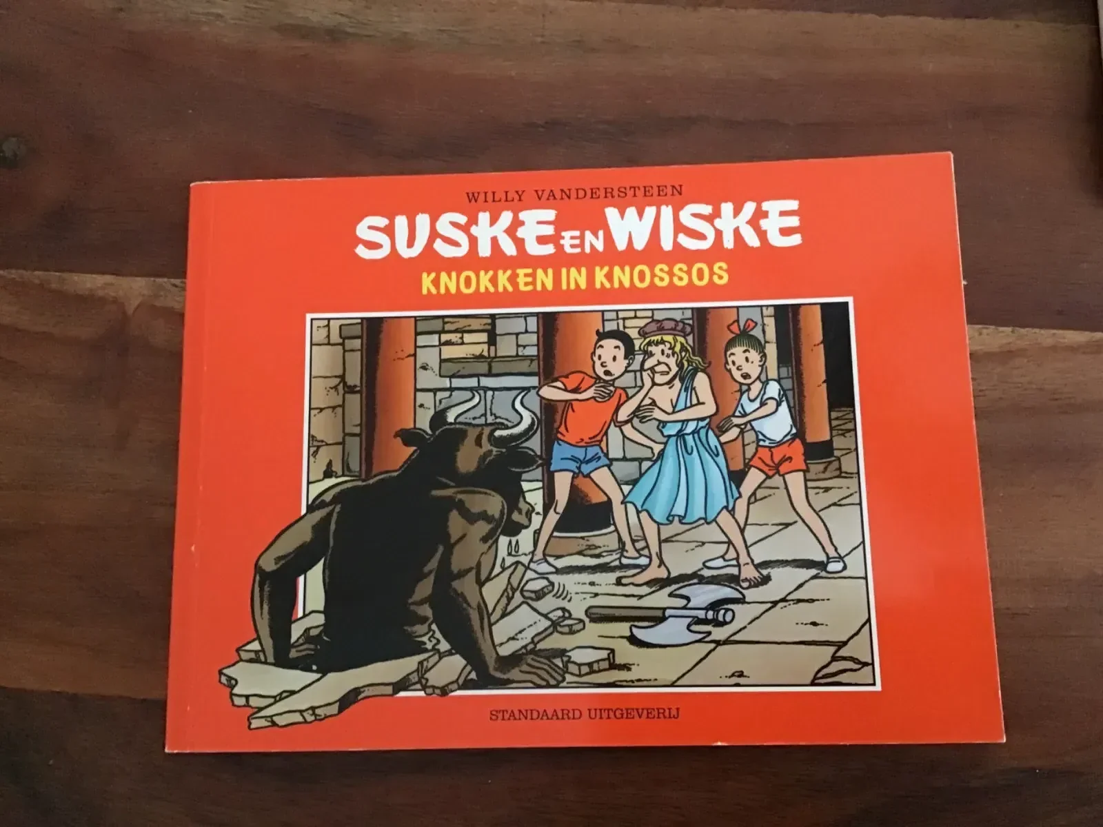 Suske en Wiske Knokken in Knossos reclamealbum Bruna