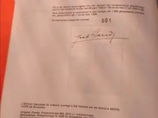 Genummerde / gesigneerde uitgaven De dief van Bagdad