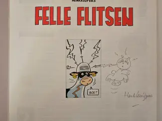 Genummerde / gesigneerde uitgaven Franka Felle flitsen met potlood tekening Henk Kuijpers