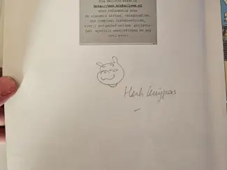 Genummerde / gesigneerde uitgaven Franka vlucht naar atlantis met potlood tekening Henk Kuijpers