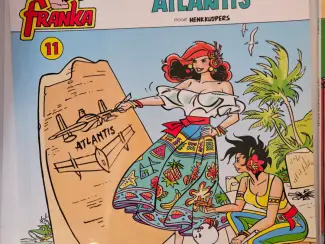 Franka vlucht naar atlantis met potlood tekening Henk Kuijpers