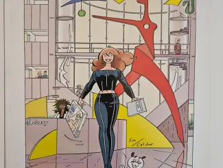 Franka Poster met handtekening Henk Kuijpers in potlood