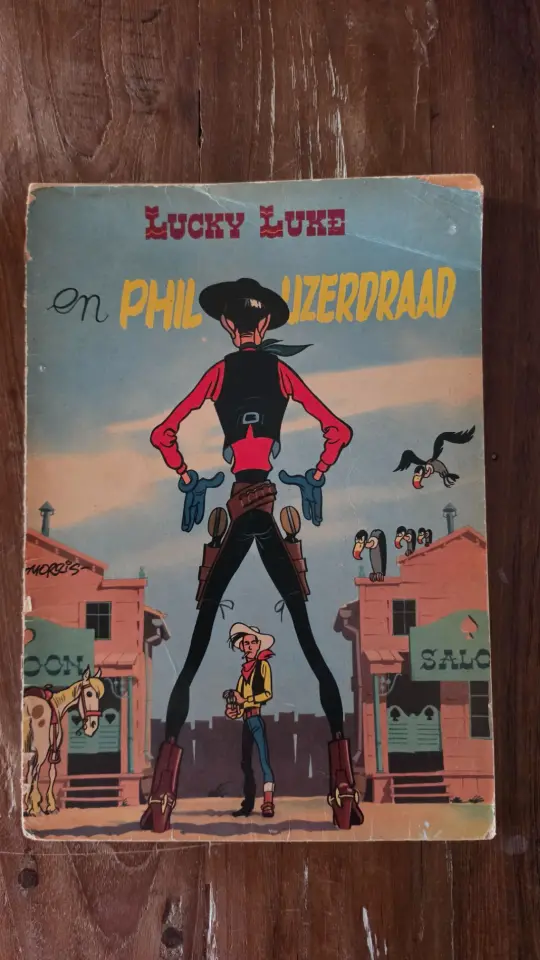 Lucky Luke en Phil IJzerdraad 1957