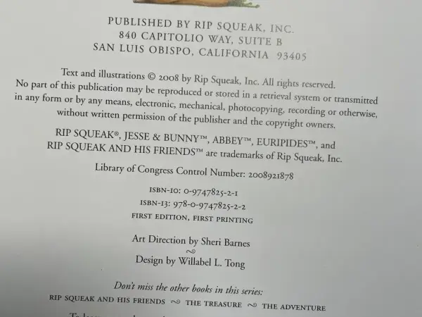 Engels Find the Magic – Rip Squeak – hardcover – first edition –