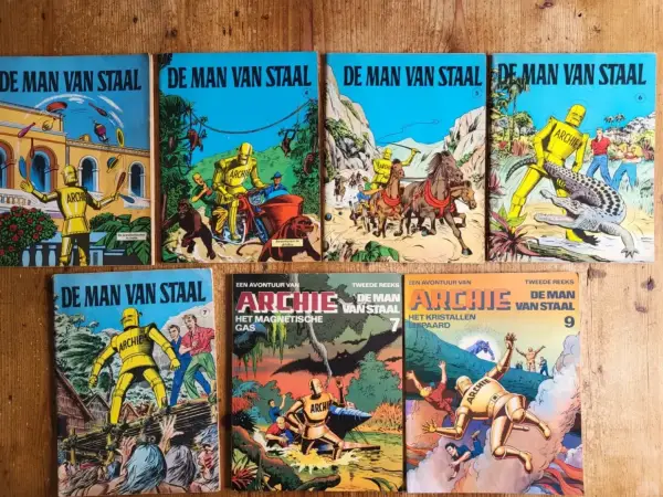 1e drukken SC 7 albums ARCHIE - De MAN van STAAL