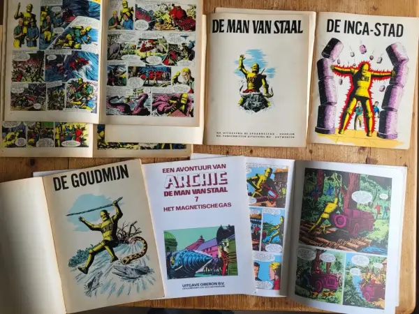 1e drukken SC 7 albums ARCHIE - De MAN van STAAL