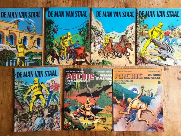 7 albums ARCHIE - De MAN van STAAL