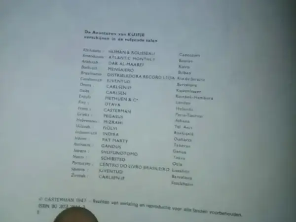 Avontuur Kuifje - De schat van Scharlaken Rackham (1947)