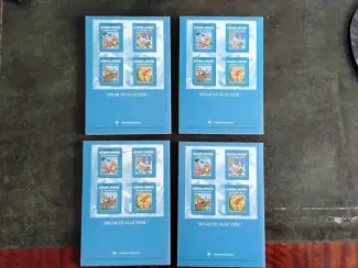Belgisch & Vandersteen Set van 4 blauwe Suske en Wiske softcover pockets.