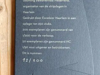 Genummerde / gesigneerde uitgaven Portfolio Stripdagen Haarlem 2012