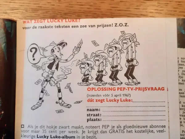 Klassiekers Jaargang Donald Duck's 1967 met 2 inlegkaartjes: Lucky Luke -Pipo