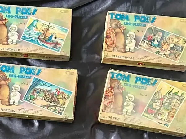 Tom Poes / Olivier B. Bommel puzzels - 1941 (serie van 4 puzzels)