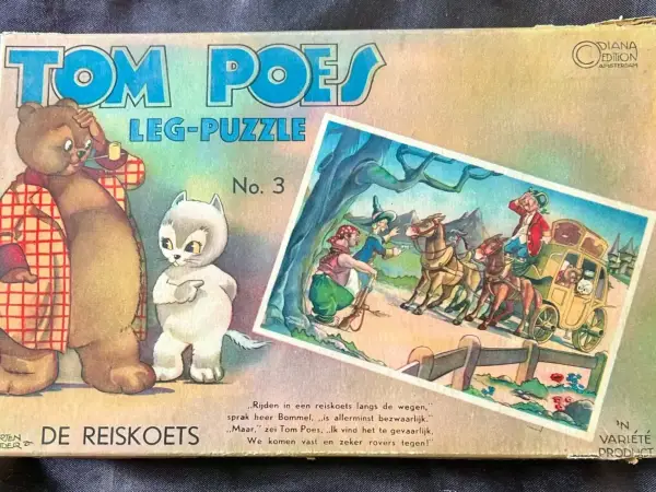 Puzzels Tom Poes / Olivier B. Bommel puzzels - 1941 (serie van 4 puzzels)