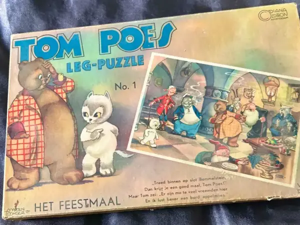 Puzzels Tom Poes / Olivier B. Bommel puzzels - 1941 (serie van 4 puzzels)