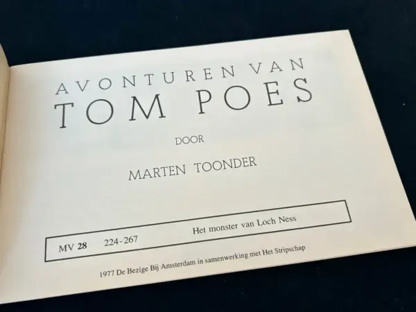 1e drukken SC Avonturen van Tom Poes - Het monster van Loch Ness (1e druk,1977)