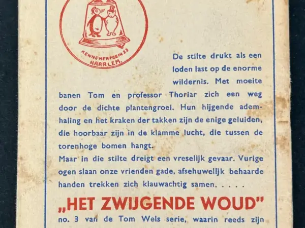 1e drukken SC Tom Wels Beeldverhaal - Mijnen des doods (1e druk, 1948)