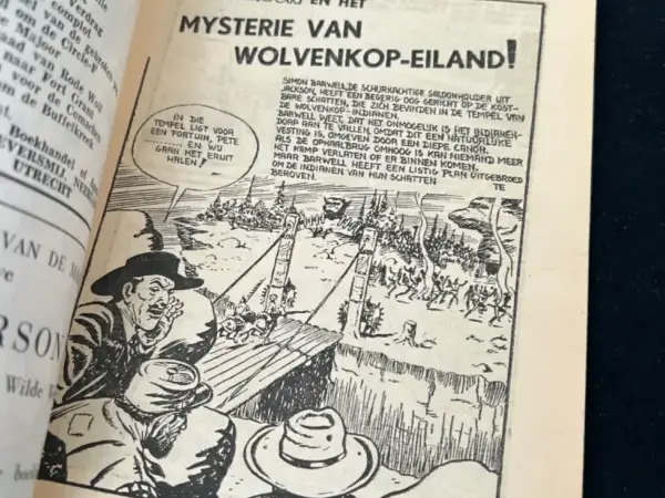 1e drukken SC Kit Carson - Het mysterie van Wolvenkopeiland (1e druk, 1959)