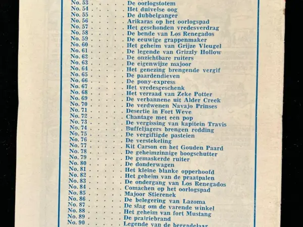1e drukken SC Kit Carson - Blanke toverkunst (1e druk, 1967)