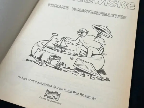 Reclame-albums Suske en Wiske - Vrolijke vakantiespelletjes (1e druk, 1988)