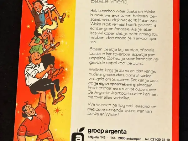 Reclame-albums Suske en Wiske - De zilveren appels (1e druk, 1981)
