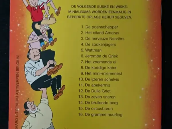 Reclame-albums Suske en Wiske - De zeven snaren (mini-album) uit 2003