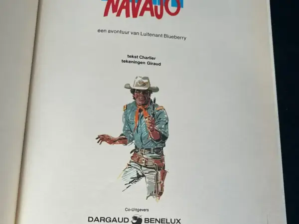 1e drukken HC Een avontuur van Luitenant Blueberry - Fort Navajo (1e druk, 1965