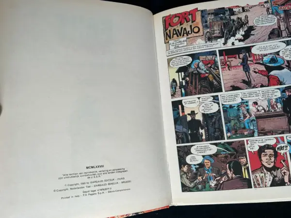 1e drukken HC Een avontuur van Luitenant Blueberry - Fort Navajo (1e druk, 1965