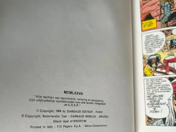 1e drukken HC Een Avontuur van Luitenant Blueberry - Oorlog of vrede (1969)