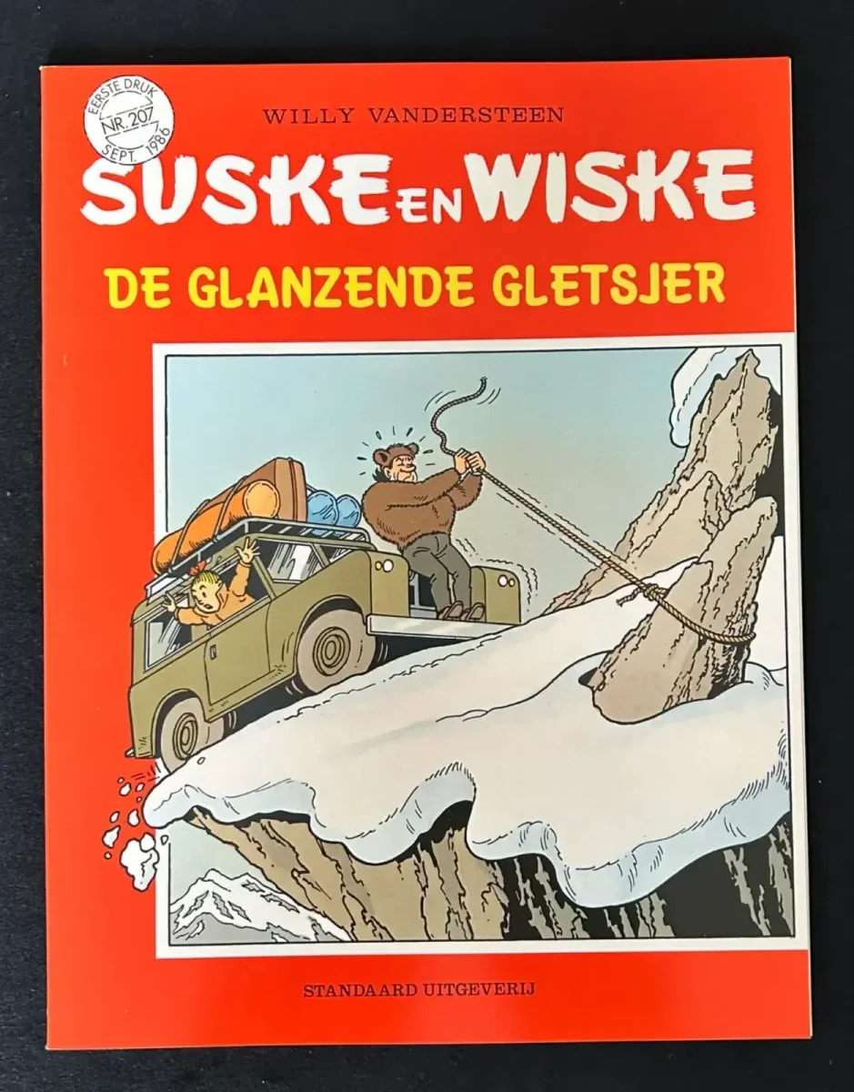 Suske en Wiske - De glanzende gletsjer (1e druk, 1986)