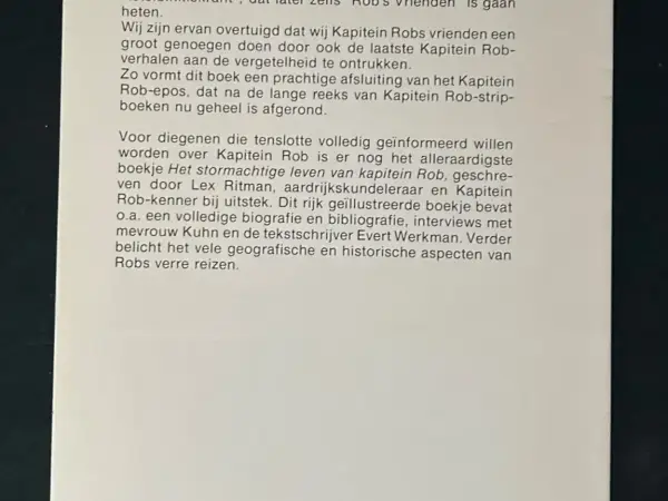 Pockets Kapitein Rob vertelt (1e druk, 1980)
