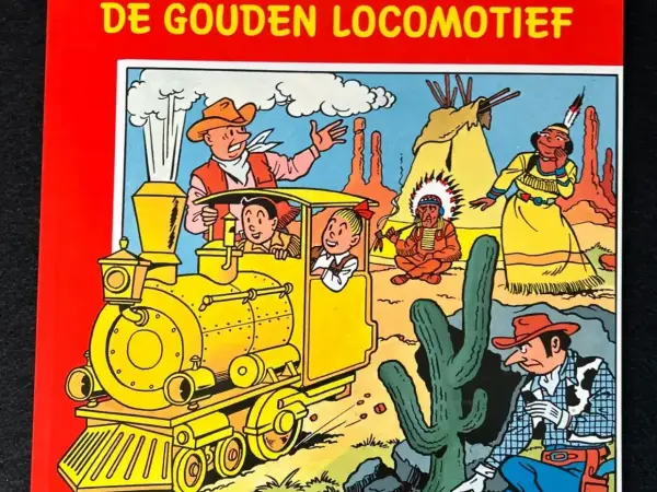 Suske en Wiske - De gouden locomotief (1e druk,1976)