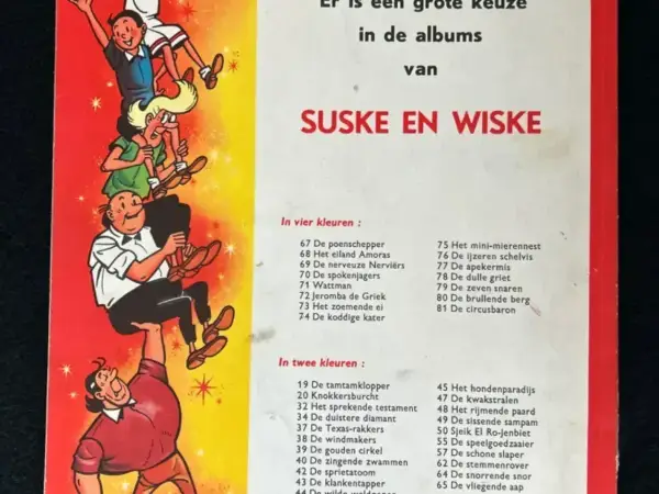 Belgisch & Vandersteen Suske en Wiske - De zeven snaren (1e druk, 1968)