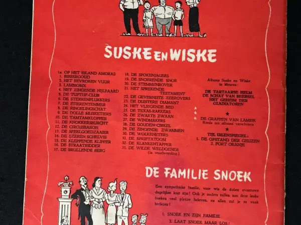 Belgisch & Vandersteen Suske en Wiske - De tuftuf-club (Herdruk, 1961)