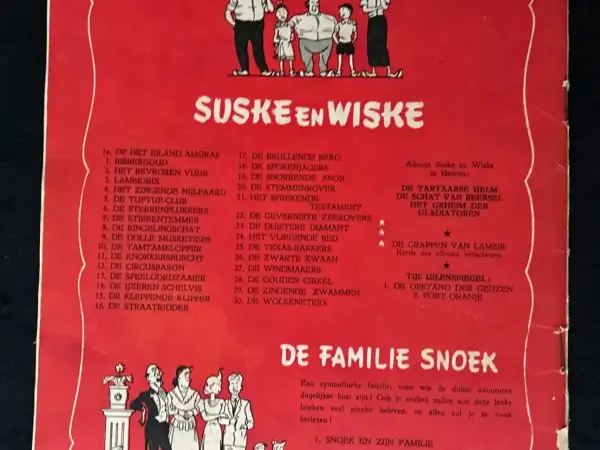 Belgisch & Vandersteen Suske en Wiske - Op het eiland Amoras (1e druk heruitgave, 1961)