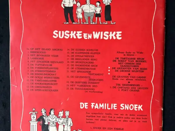 Belgisch & Vandersteen Suske en Wiske - De snorrende snor (2e druk, 1959)